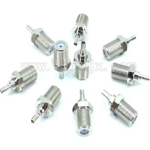 Wholesale 10PCS F to CRC9 adapter F female to CRC9 antenna connector For Huawei 3G 4G Modem New product fast free shipping