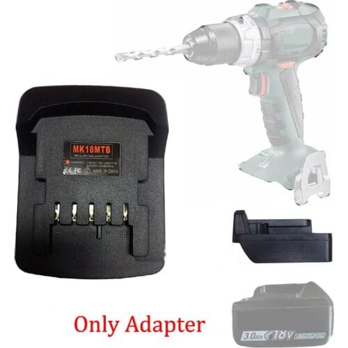 MK18MTB Battery Converter Adapter for Makita 18V Li-Ion Batteries Convert To for Metabo 18V Power Tools Lithium Battery