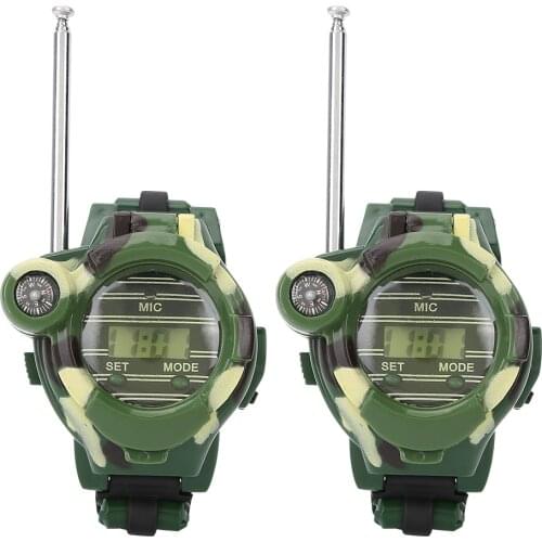 Portable Durable 2pcs 7 In 1 Interphone Watch With A Small Screen And Two Function Buttons For Kids Outdoor Activities