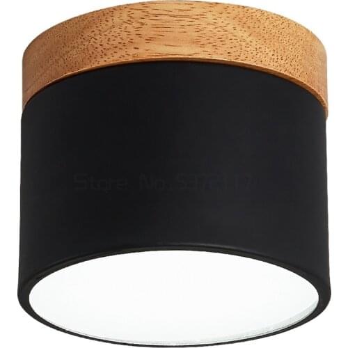Surface mounted downlight household led modern simple porch corridor corridor macaron solid wood ceiling ceiling lamp
