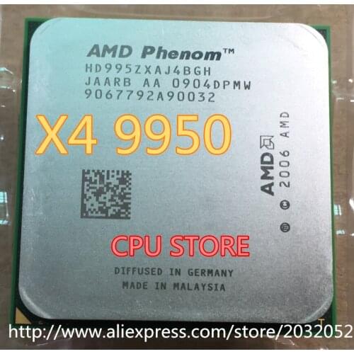 AMD Phenom X4 9950 CPU Processor Quad-CORE 2.6Ghz/ 2M /125W / 2000GHz Socket am2+ (working 100% Free Shipping)