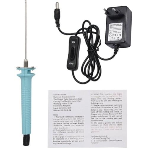 Professional Foam Cutter 15W 10CM Electric Foam Polystyrene Cutting Machine Pen Portable Styrofoam Cutting Knife Tools EU Plug