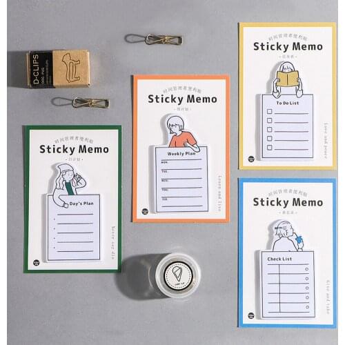 Simple Sticky Notes To Do List Memo Notes School Office Daily Planner Notepad Stationery N Times Note Pads Daily Schedule Sticky