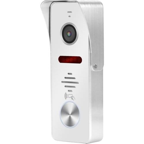 Wired Call Panel Doorbell for Video Intercom RFID IC Card Unlock 130 Degree 1080P Aluminium Alloy Infrared Night Vision