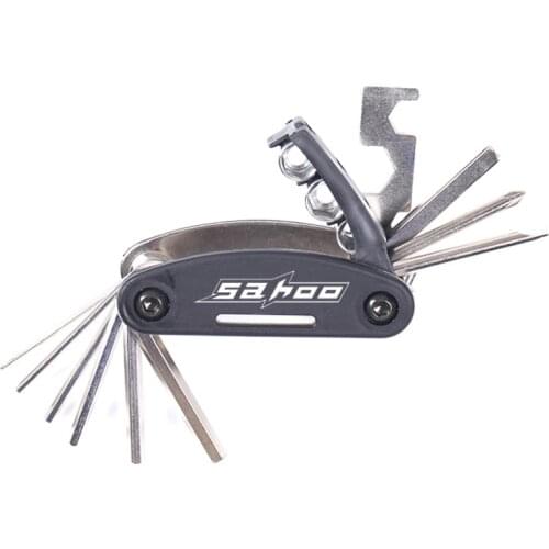 Sahoo 16 in 1 Folding MTB Cycling Screwer Screwdriver Bike Hex Wrench Alen Key Bicycle Accessories