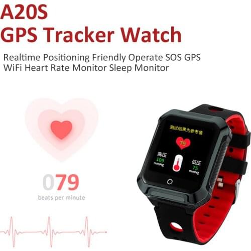 Positioning touch screen heart rate and blood pressure test health sport sos smartwatch gps kids tracker gps wifi location watch