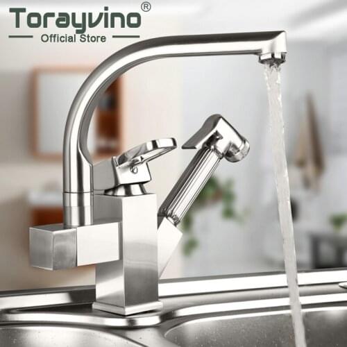 Nice Nickle Brushed Kitchen Faucet Pull Out Single Hander Single Hole Mixer Tap 92348