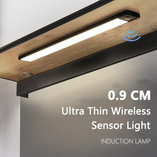 LED Wireless Sensor Light Ultra Thin Automatic Intelligent Sensor Reading Light Home Bedroom Wardrobe Kitchen Decorative Light