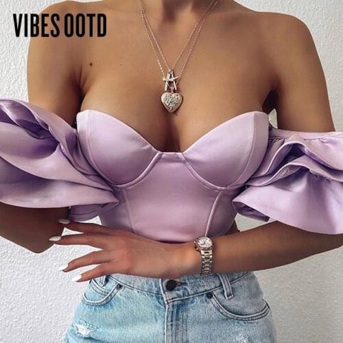 Женские атласные рубашки VIBESootd China At AliExpress