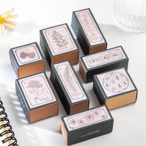 Vintage Eucalyptus Fern Plant Decoration Stamp Wooden Rubber Stamps For Scrapbooking Stationery DIY Craft Standard Stamp
