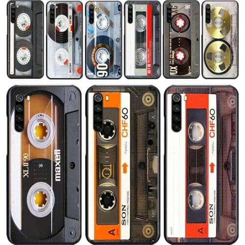 Vintage tape retro style for OPPO Reno 2 Z 2Z 2F 3 4 Pro 4G 5G ACE 10X ZOOM F7 A5 A9 2020 Silicone Soft Black Phone Case