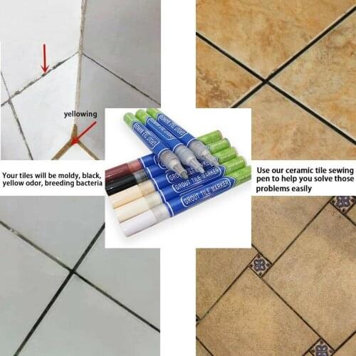 Grout Pen For Revives Restores Tile In Kitchen Shower Bathroom Waterproof Quick Drying Home Repair Floor Tile плиточный шов