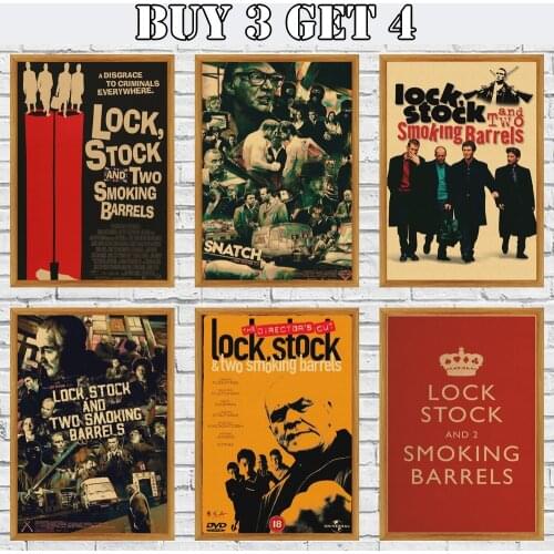 Lock Stock And Two Smoking Barrels Movie Poster Film Classic Wall Stickers Kraft Paper Poster Decor Home Decor
