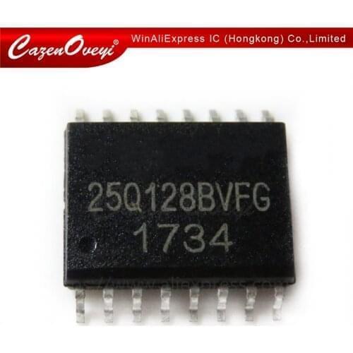 10pcs/lot W25Q128BVFG 25Q128BVFG 25Q128 128M X 1 SPI BUS SERIAL EEPROM SOP-16 In Stock