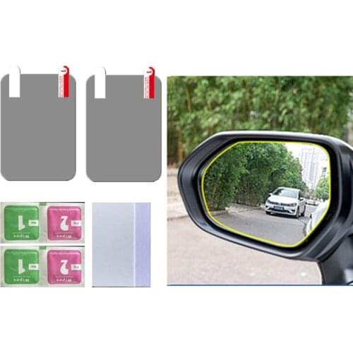 2 pcs Car Car Rearview Mirror protective Rain proof Rainproof Film Car Anti fog Waterproof Film Membrane Car Sticker Accessories