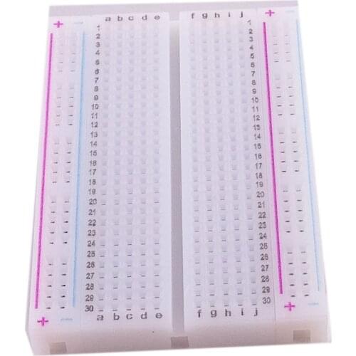 400 Tie Points Solderless PCB Breadboard Mini Universal Test Protoboard DIY Bread Board Bus Test Circuit Board For arduino