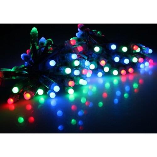 50pcs 12mm WS2811 Pixel LED Module IP65 Waterproof DC 5V Full Color RGB Addressable LED String Lights
