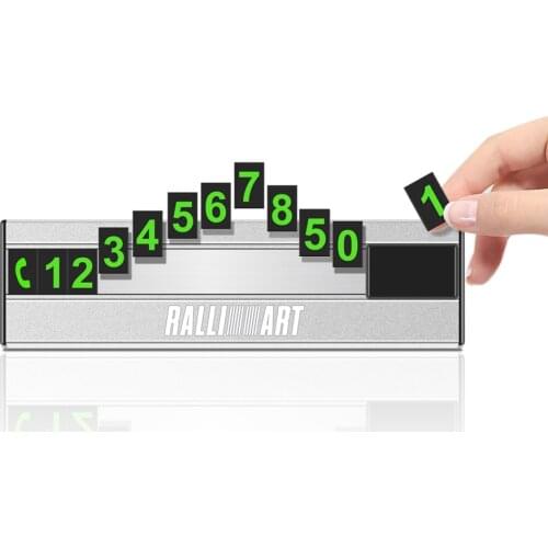 Car Temporary Parking Card Telephone Number Plate car Accessories for Mitsubishis ASX Lancer Pajero Outlander