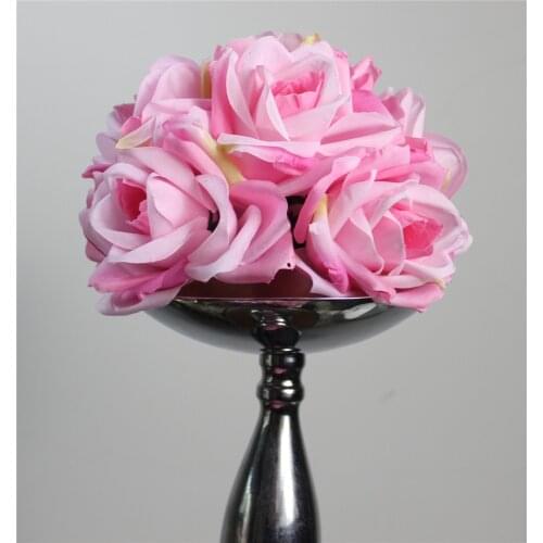 SPR Free shipping high grade PINK 15CM*10pcs Pomander rose ball wedding kissing flower ball party/home decoration flower