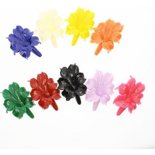 10pcs Synthetic Coral Beads 24x31mm Morning Glory Coral Loose Beads Fashion Ladies Jewelry Making DIY Earrings Accessories