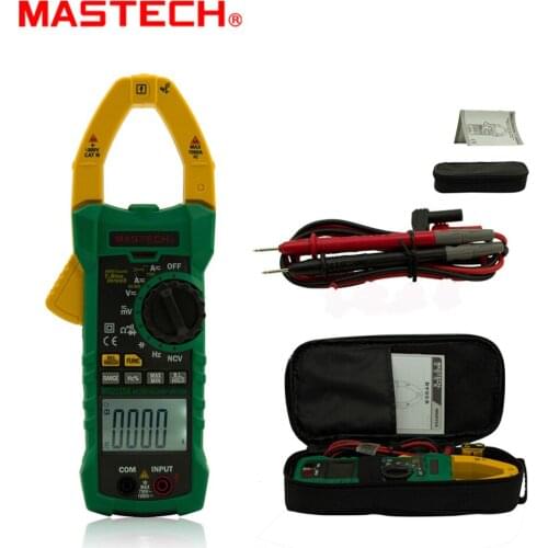 MASTECH MS2115A True RMS 1000A 6000 counts Digital Clamp Meter Multimeter Voltage Current Resistance Capacitance Tester