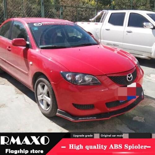 For Mazda 3 Front shovel Body kit spoiler 2006-2013 Mazda3 3 ABS Rear lip rear spoiler front Bumper Diffuser Protector