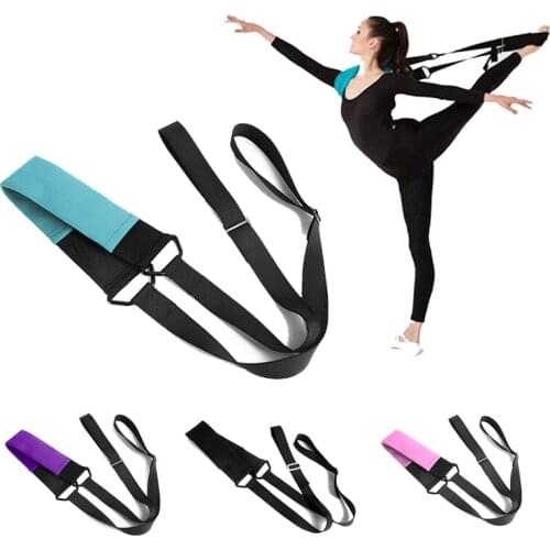 Ballet Yoga Stretching Resistance Band Soft Opening Belt Elastic Pull Up Strap Fitness Pilates Dance Training Equipment Band