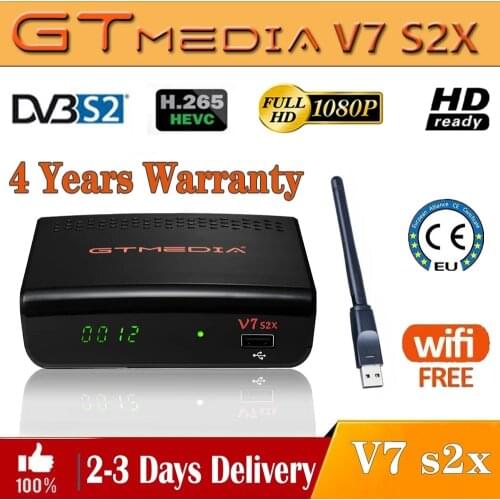 Hot sale Satellite TV Receiver Gtmedia V7S HD Receptor Support DVB-S2 Satellite Decoder Upgrade From Freesat V7 no APP included