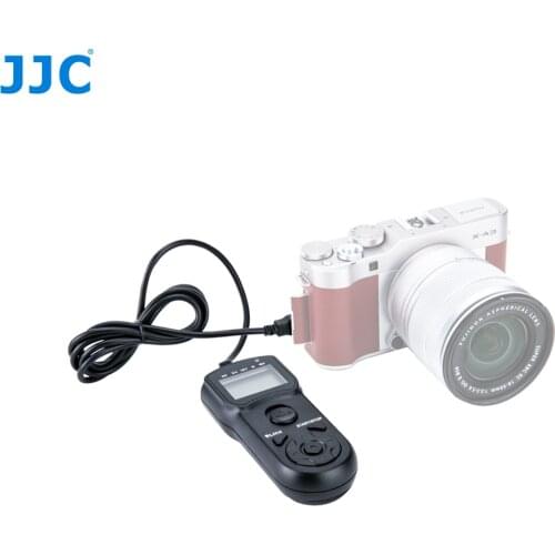 JJC Multi-Function Wired Timer Remote Control Shutter Release Cable Cord for Fujifilm X-M1/X-A1/X-A2/X-E2/X-E2S/X-Pro2/X70/X100T