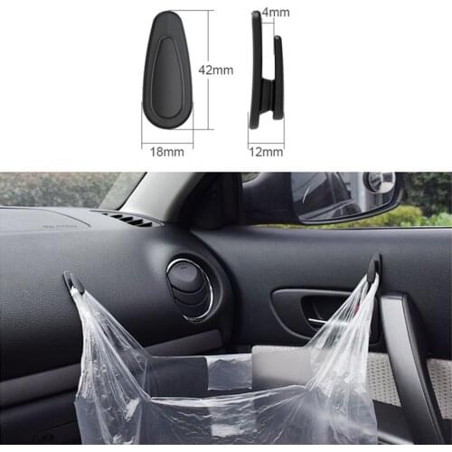 8Pcs Car hanging Hooks Self-Adhesive Hooks for Auto Desk dashboard Door Plastic Car Hanger Hooks Car Accessories