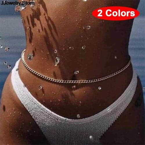 Summer Beach Body Belly Waist Chain Accessories Sexy Bikini Jewelry Body Jewelry Belly Waist Chains Belt 110cm