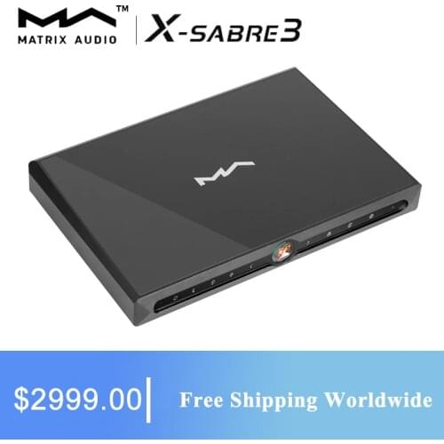 MATRIX X-SABRE3 Streaming Audio DAC ES9038PRO Decoder 768kHz/32Bit DSD512 with Remote Control