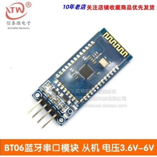 BT06 Bluetooth serial port module wireless data transmission 51 MCU compatible with HC-06 DIY compatible with UNO