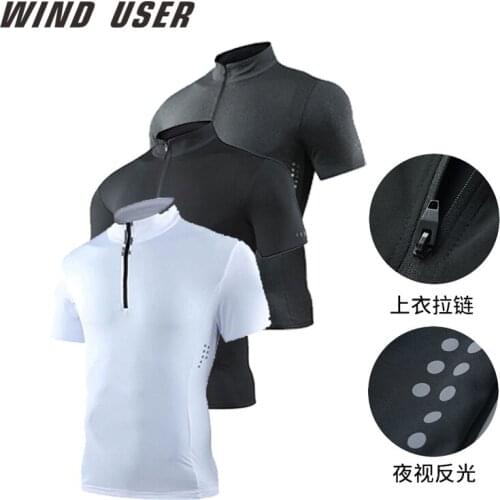 Running t-shirt Men Gym Shirts Bodybuilding Workout Top Quick-Drying Compression Tee Man Sports jogging T Shirt
