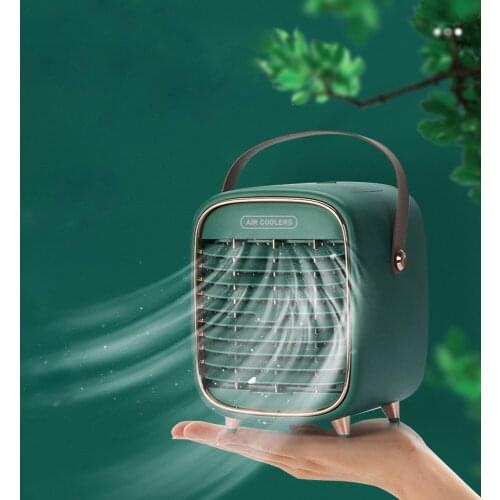 Qualitell Desktop Cooling Desktop Fan Refrigerated Spray Fast Cooling Three Gears Adjustable Household Portable Air Conditioning