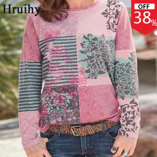 Plus Size Women Clothing Autumn Winter Long Sleeve Blouse Women 2020 Print Casual Fashion Loose Women Blouses O Neck Ladies Tops