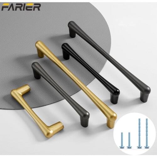 Modern minimalist light luxury cabinet drawer cabinet door wardrobe door handle furniture hardware aluminum alloy handle