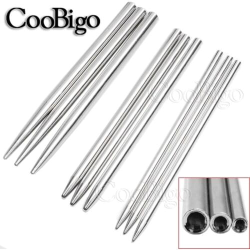 1pcs 3-1/2" Stainless Steel Surface Paracord Bracelet Knitting Needle Lace Strings Paracord Rope Weaving Needles Sewing Tool