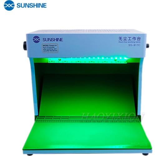SS-917C Dust Free Working Room Anti Dust Working Bench Adjustable Wind Cleaning Room For Phone Refurbish Repair Workbench