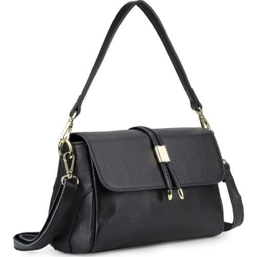 Woman Handbag Flap Bag Cow Leather Crossbody Bags For Women Travel Handbag Shoulder Women Bag Simple Shoulder Messenger Bag