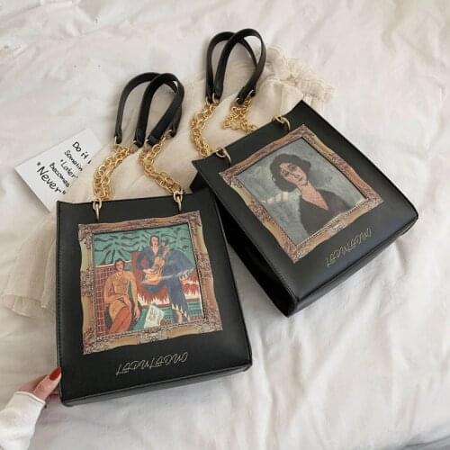 Womens bag for woman Bags For Women Brand Original Design 2021 New Joker Shoulder Messenger Bag Fashion Printed Chain Satchel
