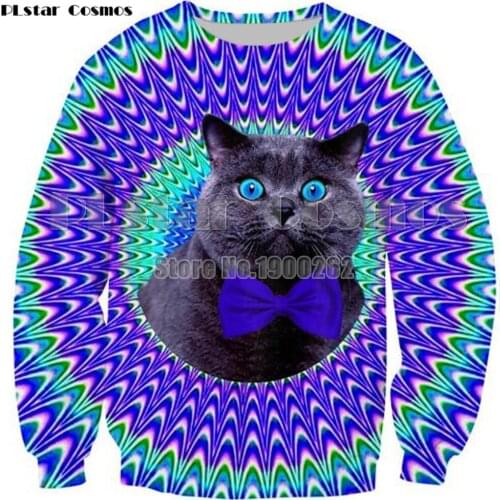 PLstar Cosmos Funny Animals / Cats / Tigers / Snakes sweatshirt fashion hoodies 3D print Sweatshirt drop shipping