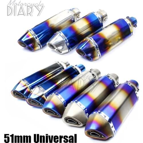 38-51mm Universal Akrapovi Motorcycle Exhaust AK DB Killer Muffler Racing Modified Pipe Escape Moto For MT09 NMAX YZF CBR650 R6
