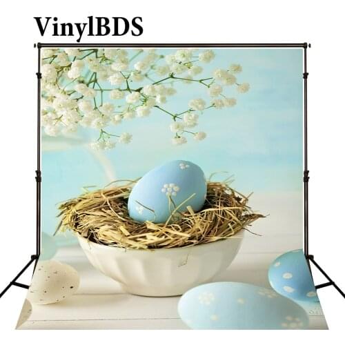 VinylBDS Easter Photography Backdrops White Nest Egg Studio Props Photography Easter Day Zj