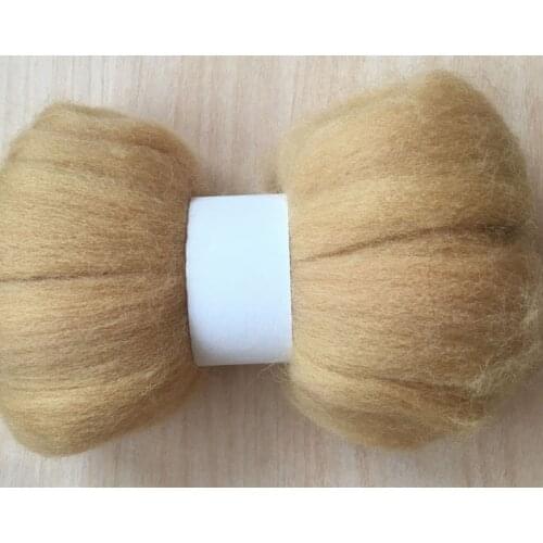 WFPFBEC Z1 DIY fun doll needlework 100% merino Wool Fibre Wool Roving For Needle Felting 50G 100G