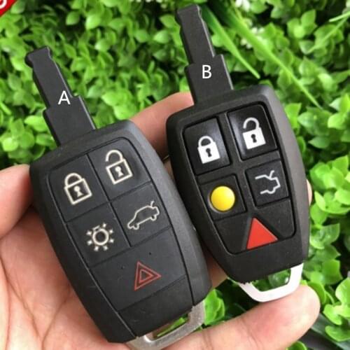 DAKATU Replacement New Smart Remote Car Key Shell Case Fob 5 Button For VOLVO S40 C30 C70 Keyless Entry Fob Key Case Cover