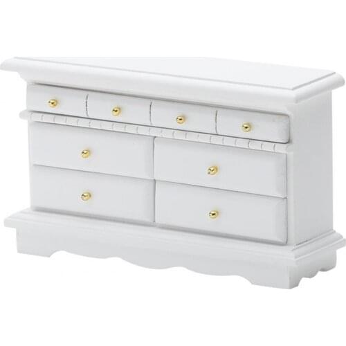 1/12 Dollhouse Mini Furniture Decor European Cabinet Dressing Table Model Toy