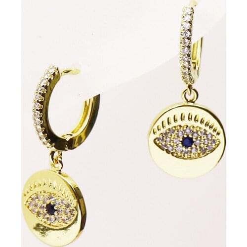 10 Pairs Fashion Zirconia eyes shape earrings Eyes earrings Women jewelry earrings women earrings Women jewelry gift 8261