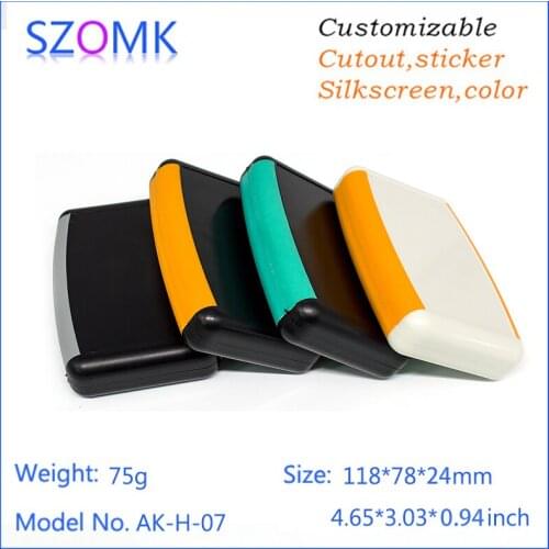 10pcs handhold abs enclosure circuit board plastic shell pcb protective junction box 118x78x33mm plastic electronic enclosure