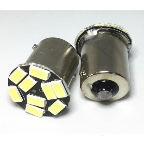 100pcs white P21W BA15S 1156 9SMD LED Turn Lights red yellow Bulb Car Auto Front Lights Parking Lamp Bulbs Brake Lights 12V